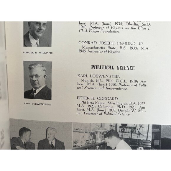 Vtg Signed By Author Political Reconstruction Hardcover 1946 by Karl Loewenstein - Picture 10 of 10